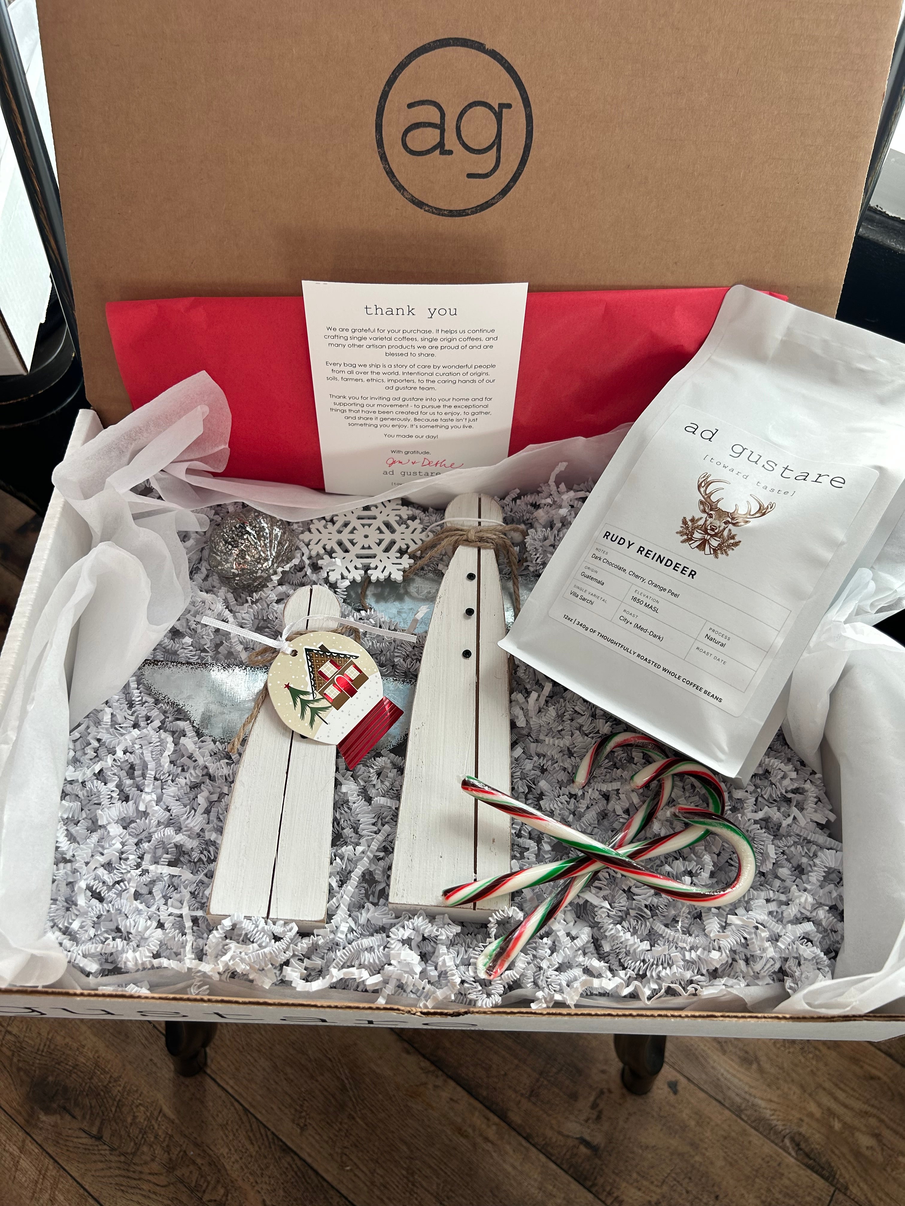 Country Angels & Rudy Reindeer Coffee Gif Box