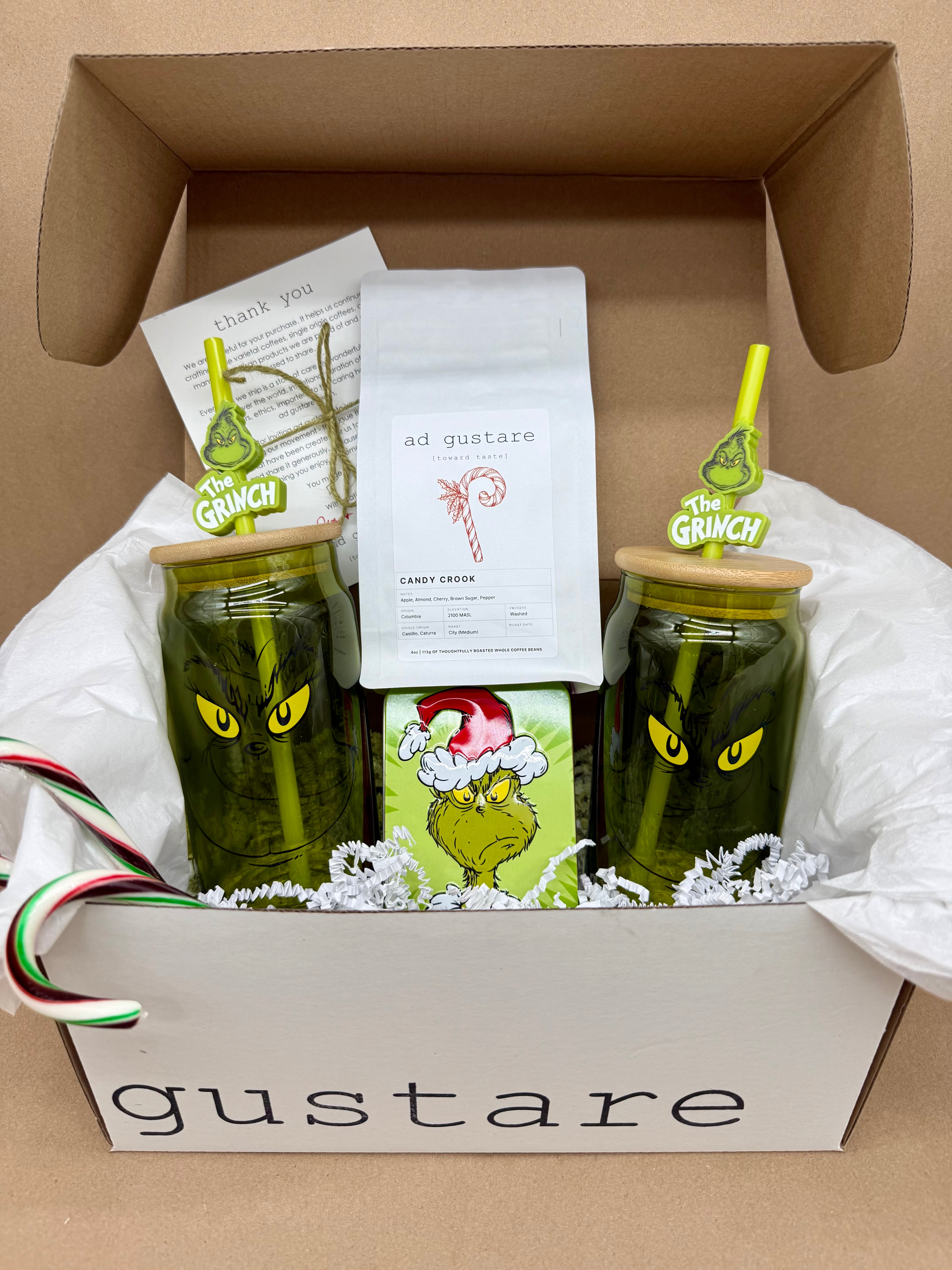 Grinch & Candy Crook Coffee Gift Box