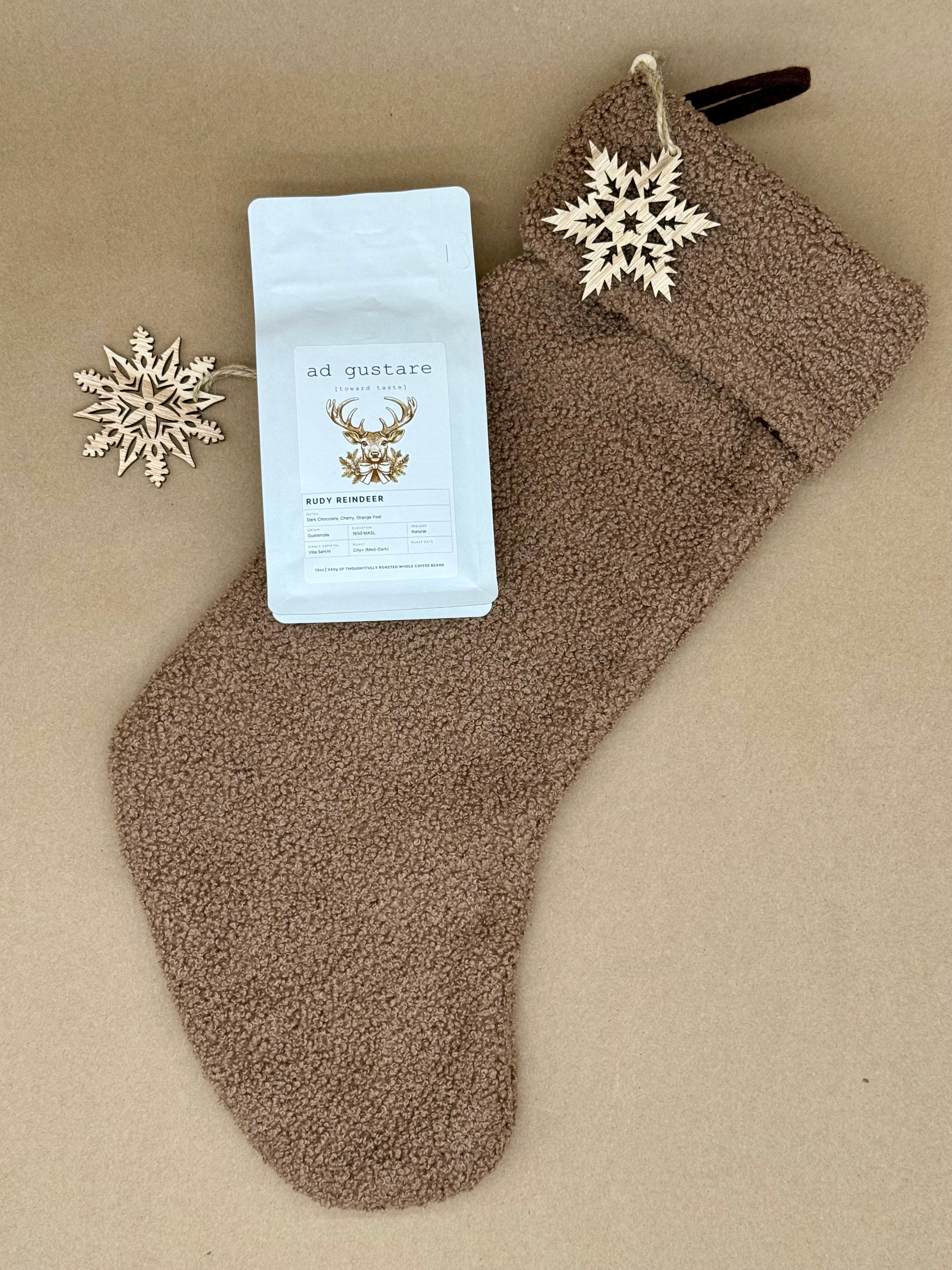 Rudy Reindeer and Stocking Gift