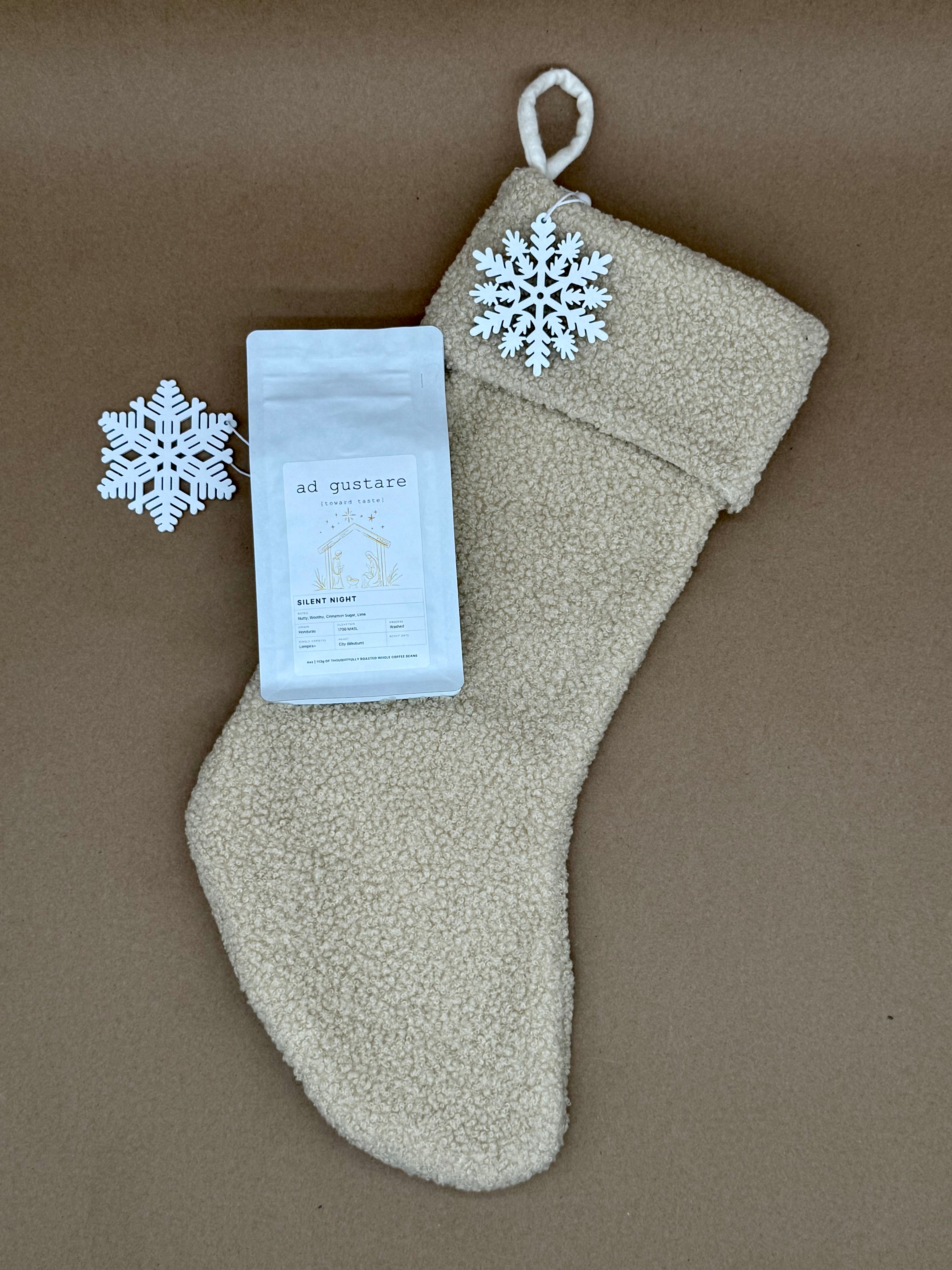 Stocking and Silent Night Coffee Gift